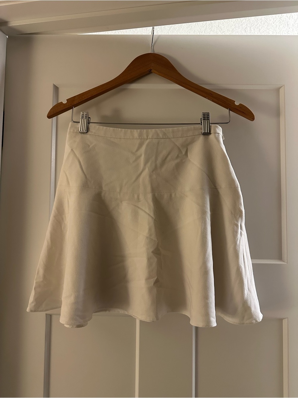 BCBGMaxAzria Cream Circle Skater Skirt